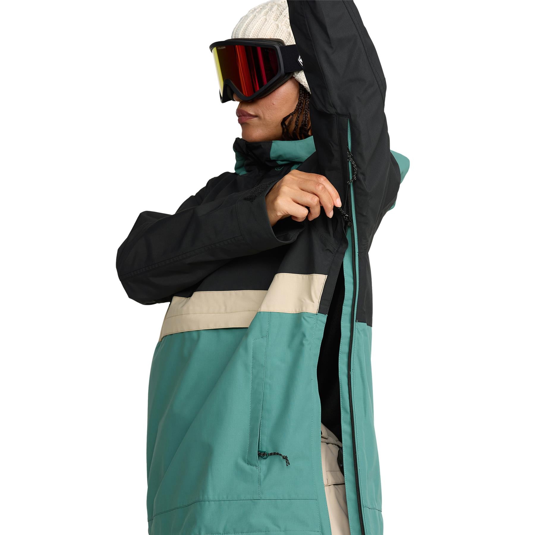 Volcom Harlan Pullover Womens Jacket Spruce Green