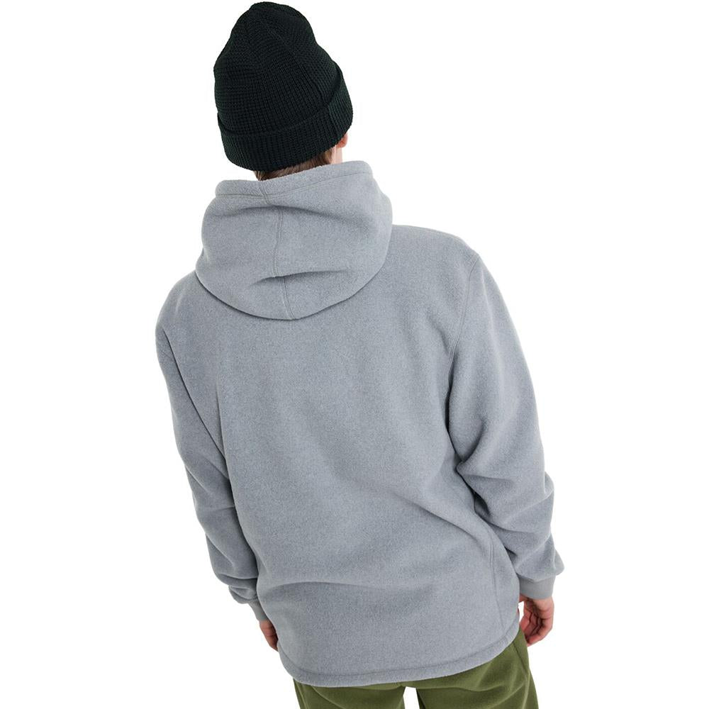 Burton Cinder Pullover Mens Hoodie Gray Heather