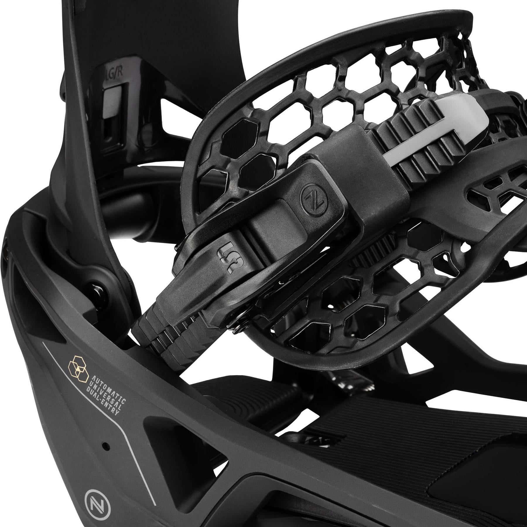 Nidecker Supermatic OG Step-In Snowboard Bindings Black 2026