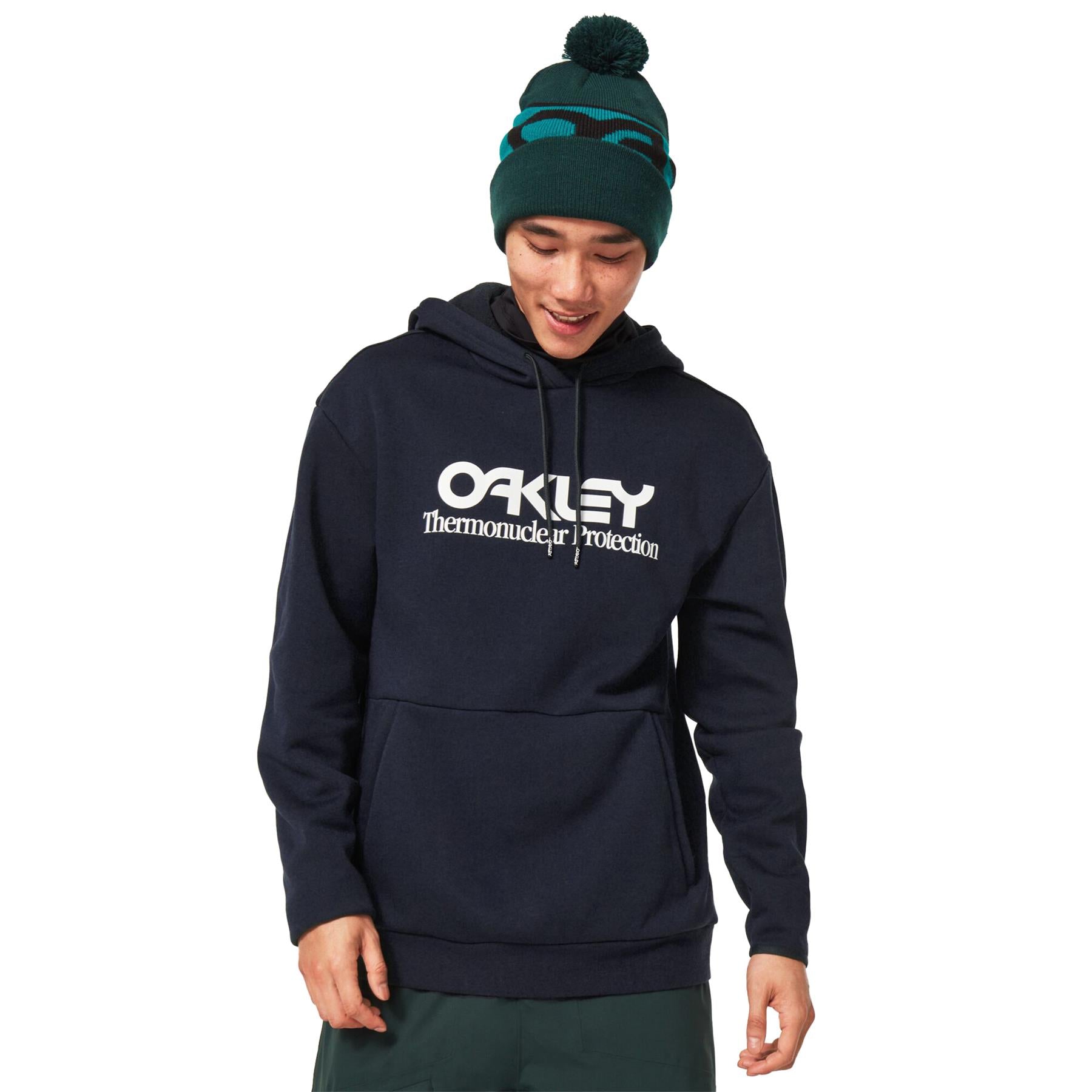 Oakley Rider Long 2.0 Mens Hoodie Black / White