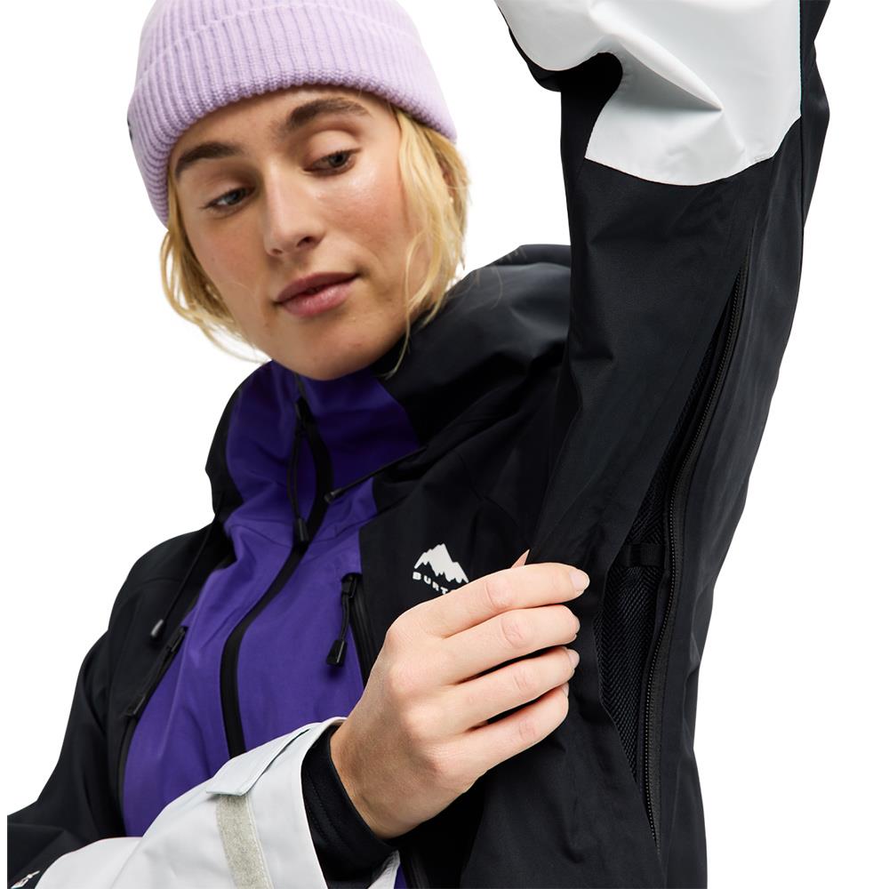 Burton Reserve GORE-TEX 2L Womens Jacket Prism Violet/True Black/Gray Cloud