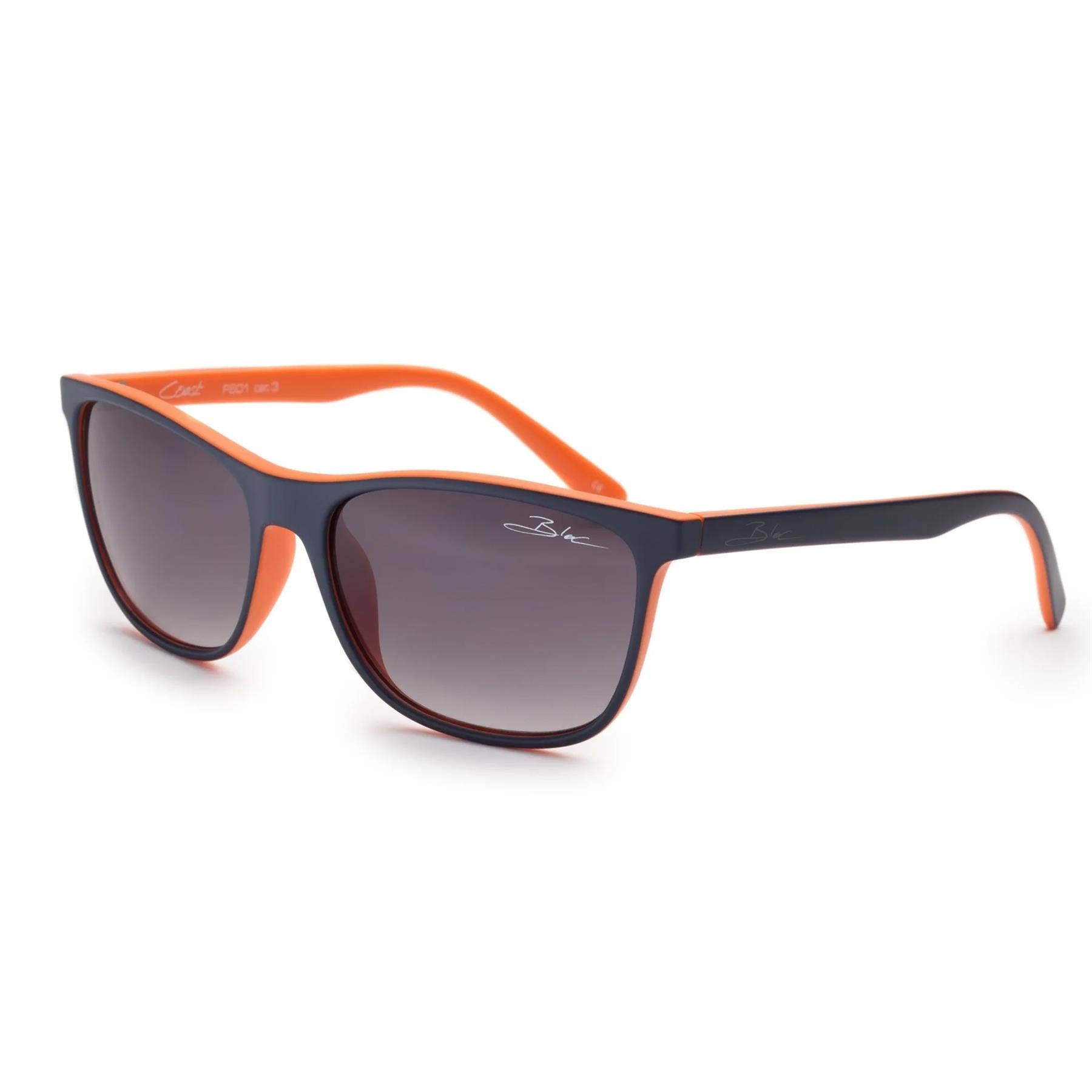 Bloc Coast Sunglasses Matt Blue / Orange - Grad Grey Lens