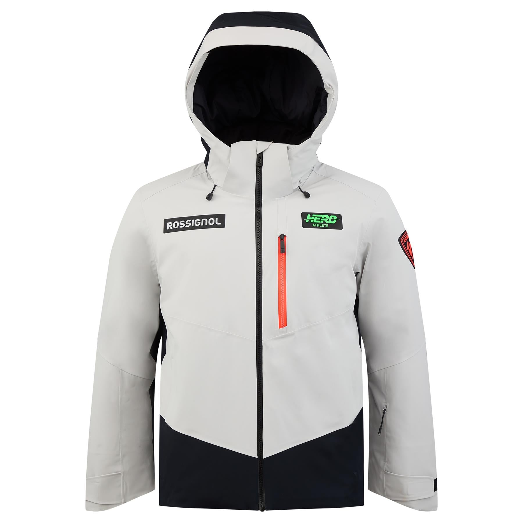 Rossignol Mens Hero Blackside Insulated Jacket Soft Grey