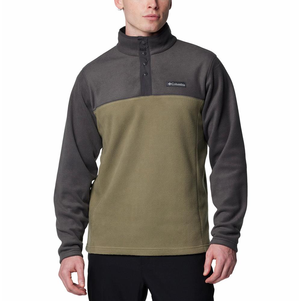 Columbia Steens Mountain II Half Snap PO Mens Fleece Stone Green / Shark