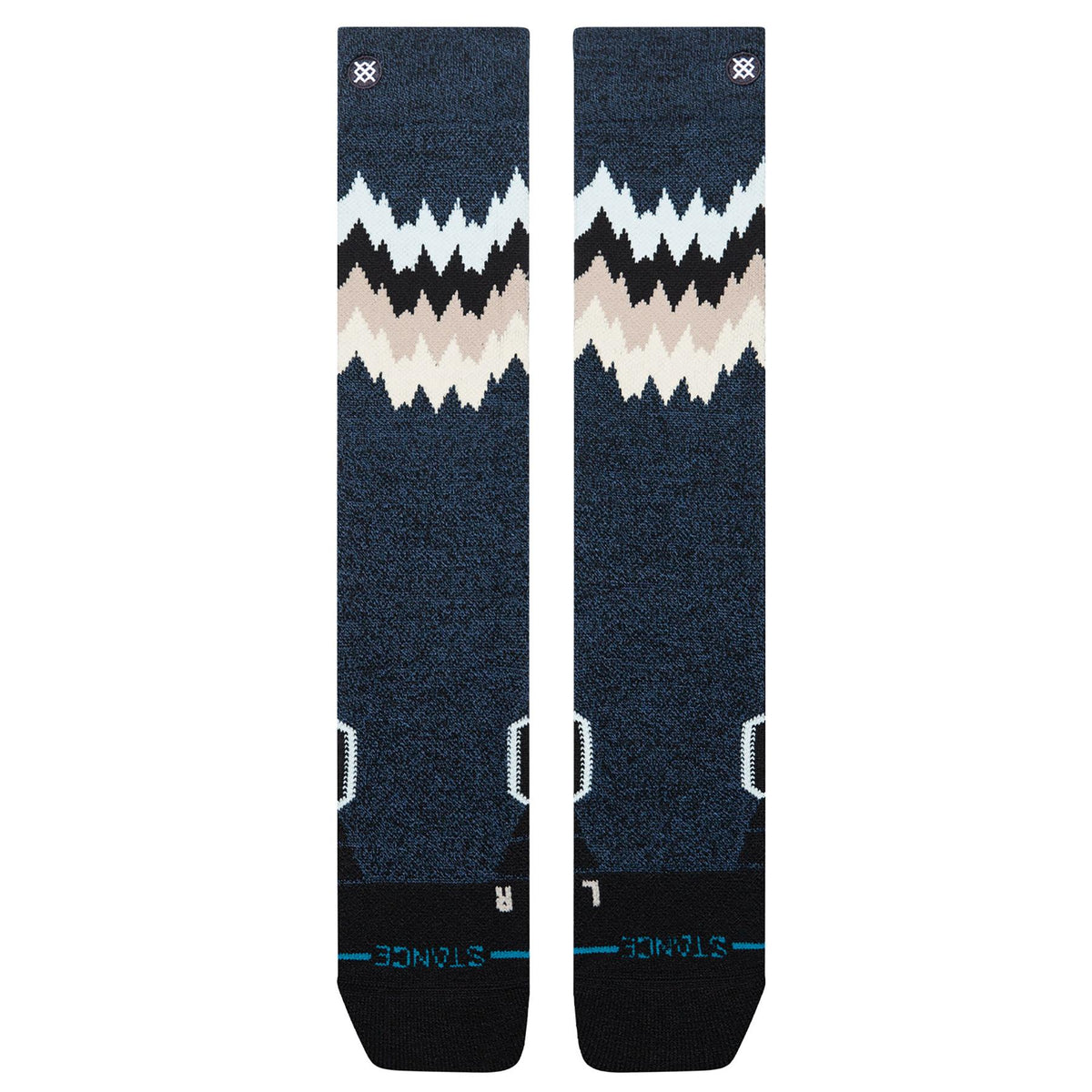 Stance Womens Thompson Mid Merino Wool Ski + Snowboard Socks Black / Heather
