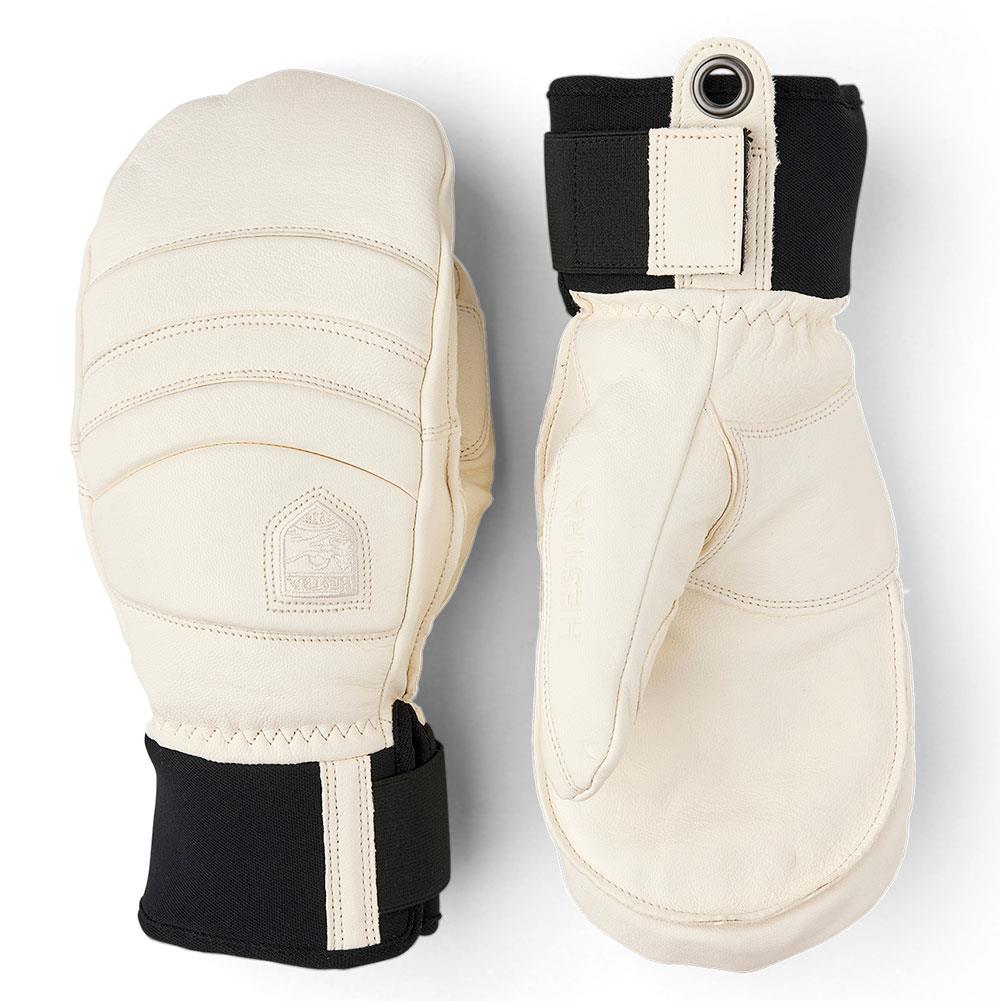 Hestra Fall Line Leather Mitts Almond White