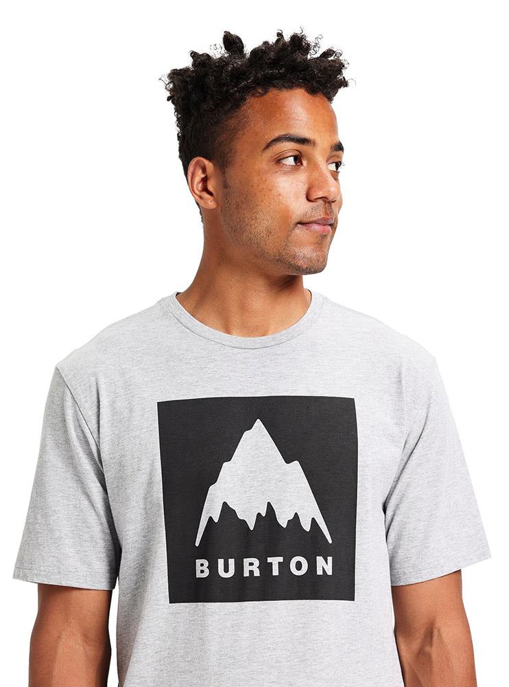 Burton Classic Mountain High Mens SS T-Shirt Gray Heather