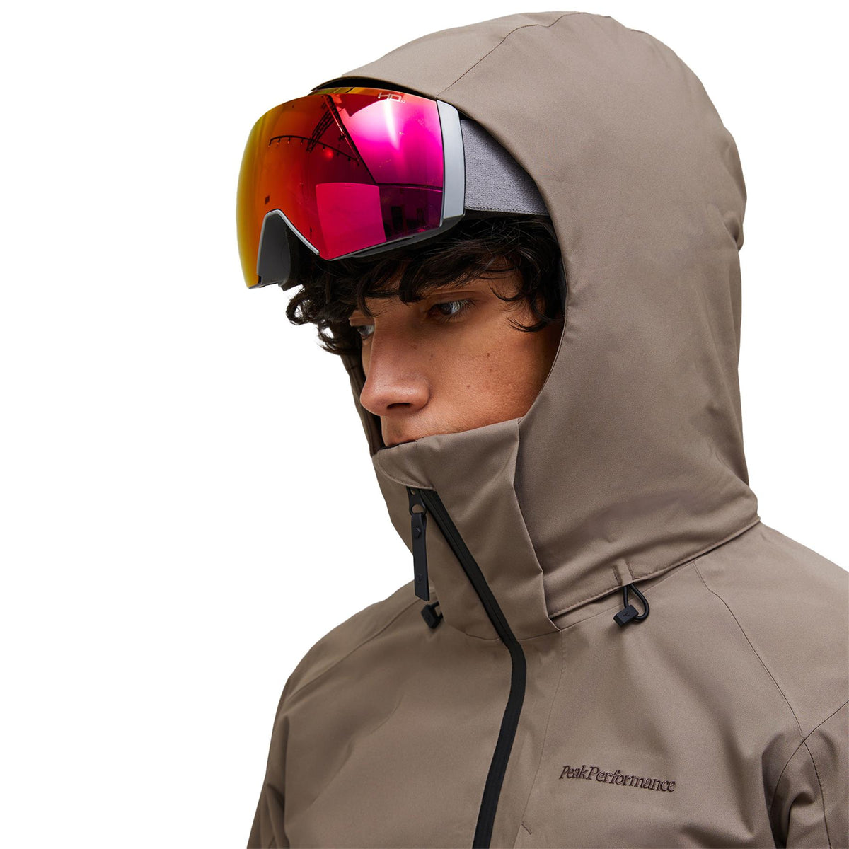 Peak Performance Mens Maroon Insulated Jacket Terrain Tan