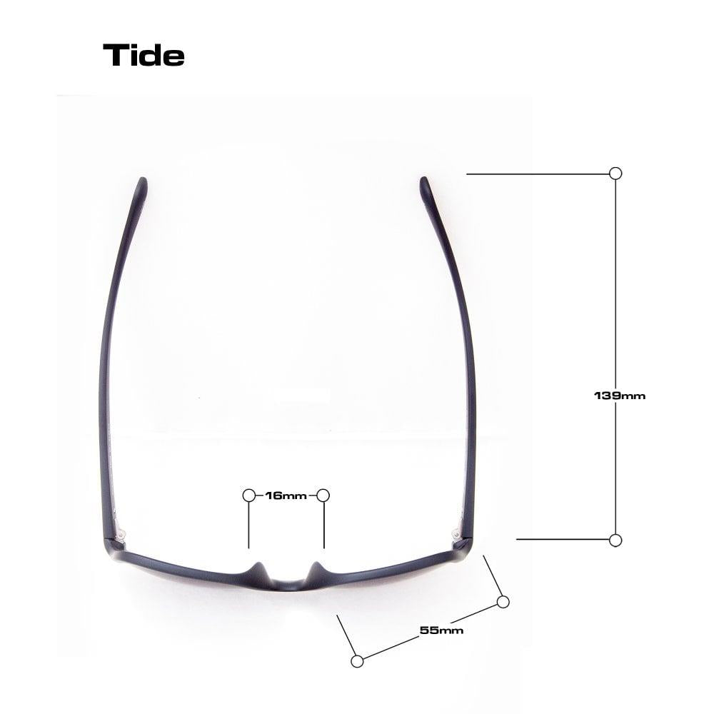 Bloc Tide Unisex Sunglasses Matt Black - Red Mirror Cat.3 Lens