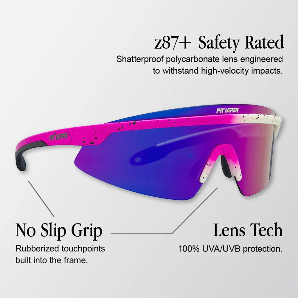 Pit Viper The Domestique Skysurfer Sunglasses - HDPV Polarized Pink-Purple Lens