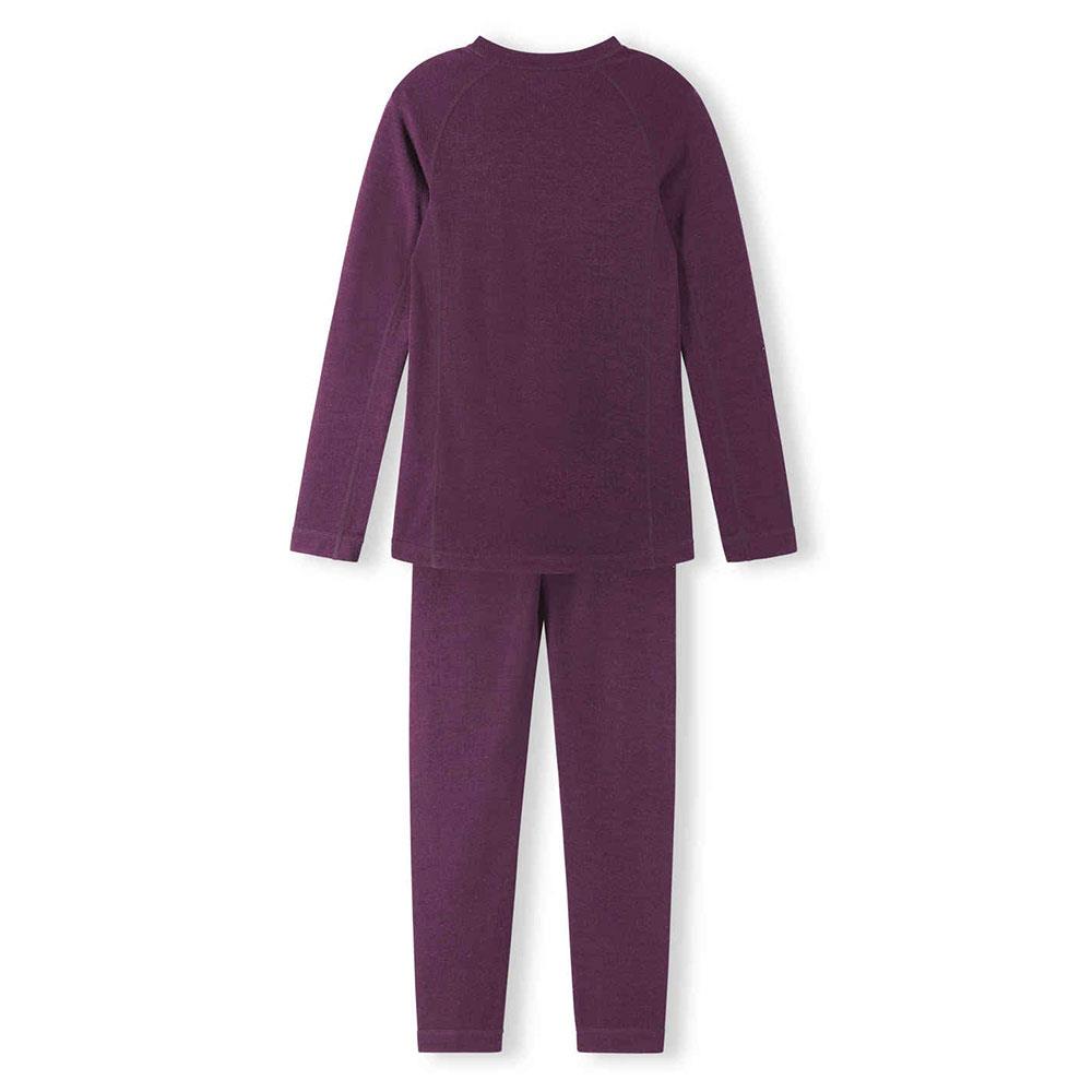 Reima Taitoa Kids Merino Thermal Set Deep purple