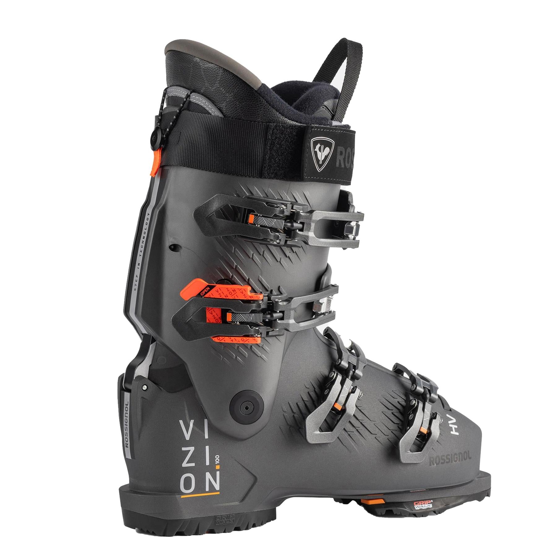 Rossignol Vizion 4B Pro 100 HV GW Mens Ski Boots Metal Grey 2026