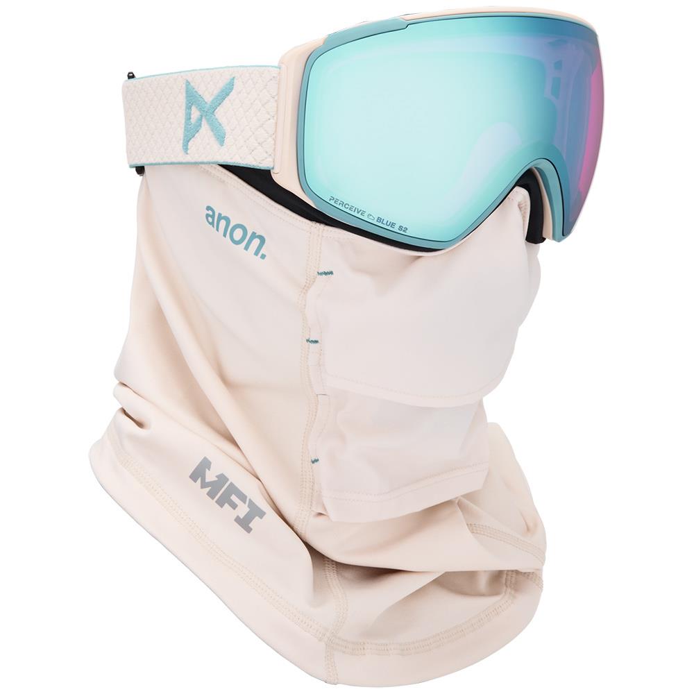 Anon M4S MFI Toric Goggles Oat - Perceive Variable Blue + Cloudy Pink Lens + Face Mask