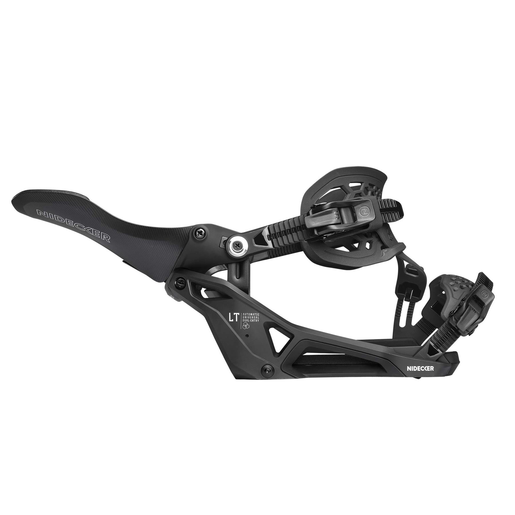 Nidecker Supermatic LT Step-In Snowboard Bindings Black 2026