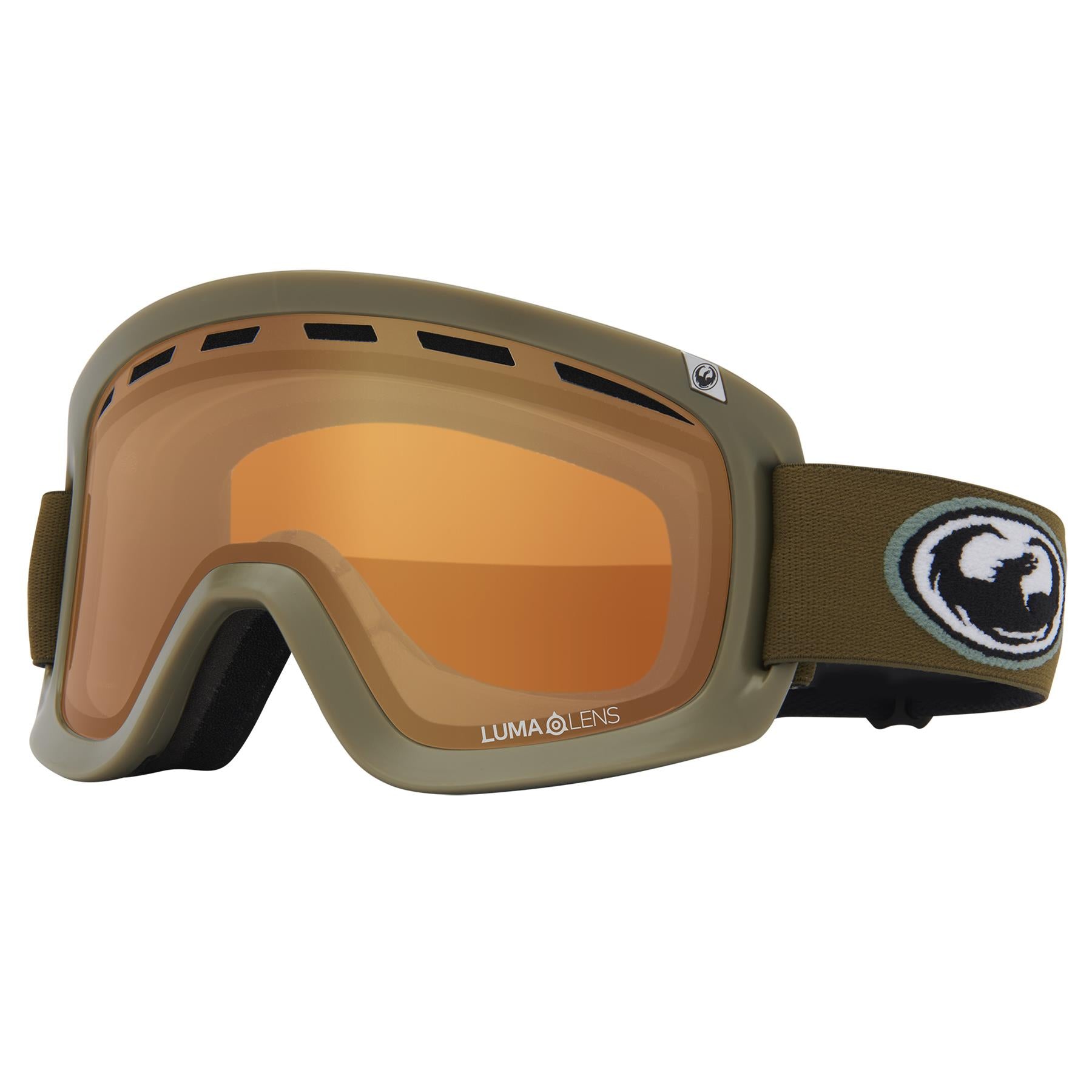 Dragon D1 OTG Goggles Old Skool - LL Silver Ion + LL Amber Lens