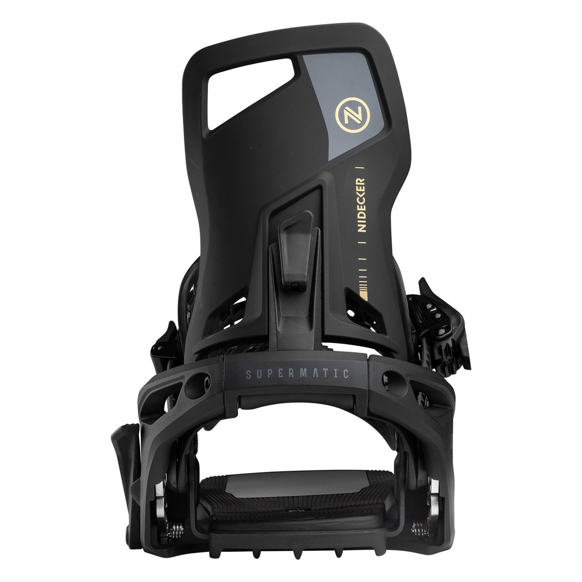 Nidecker Supermatic OG Step-In Snowboard Bindings Black 2027