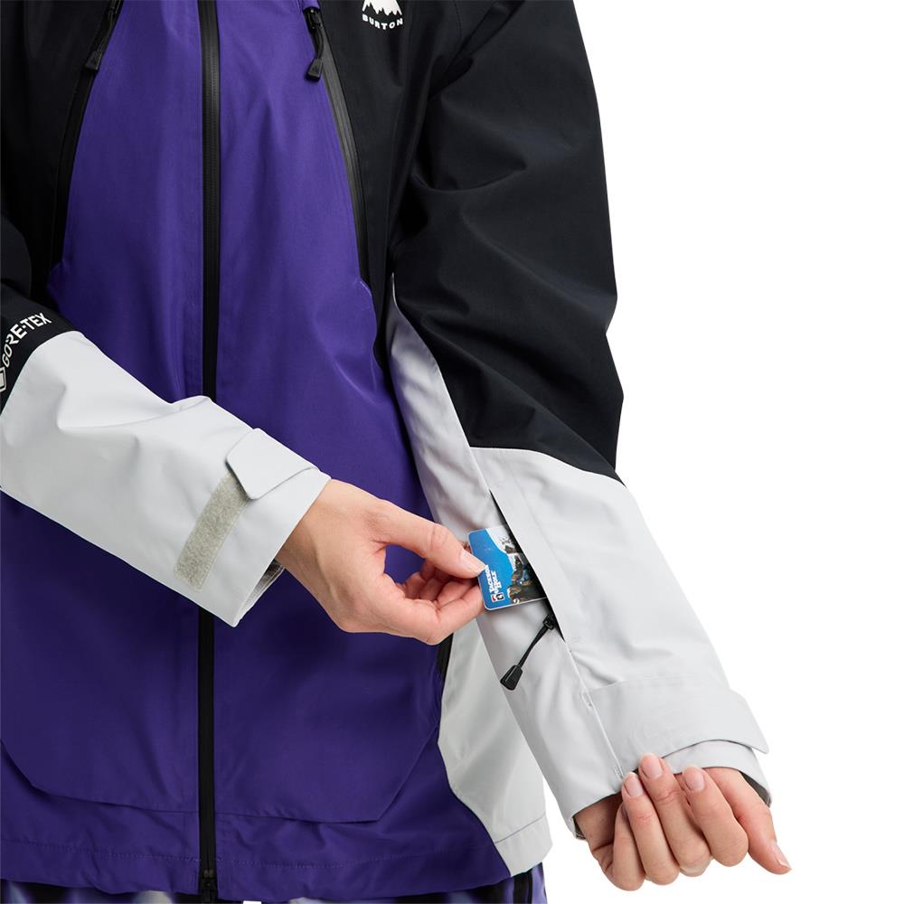 Burton Reserve GORE-TEX 2L Womens Jacket Prism Violet/True Black/Gray Cloud