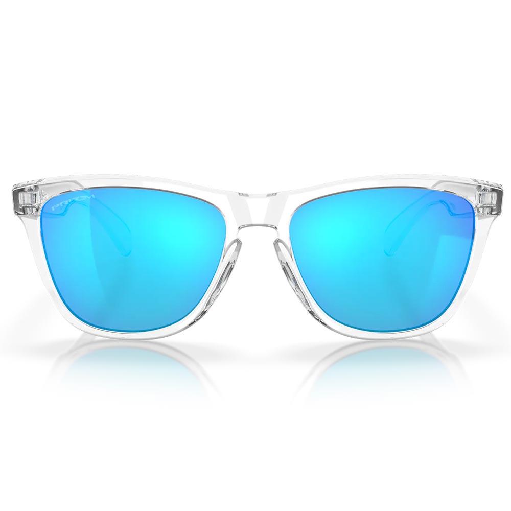 Oakley Frogskins Sunglasses Crystal Clear - Prizm Sapphire Iridium Lens