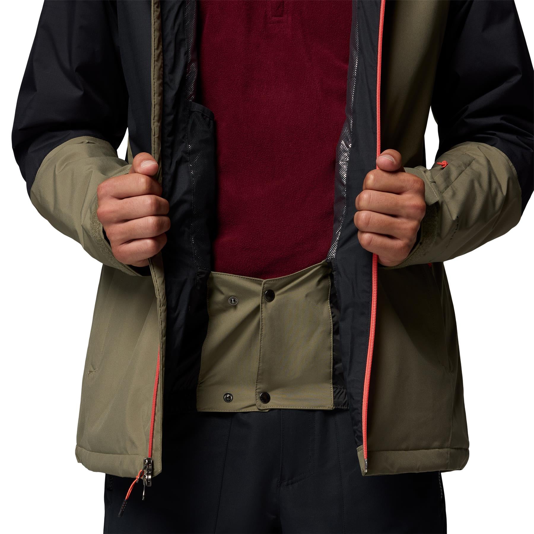 Columbia Iceberg Point II Mens Jacket Stone Green / Black