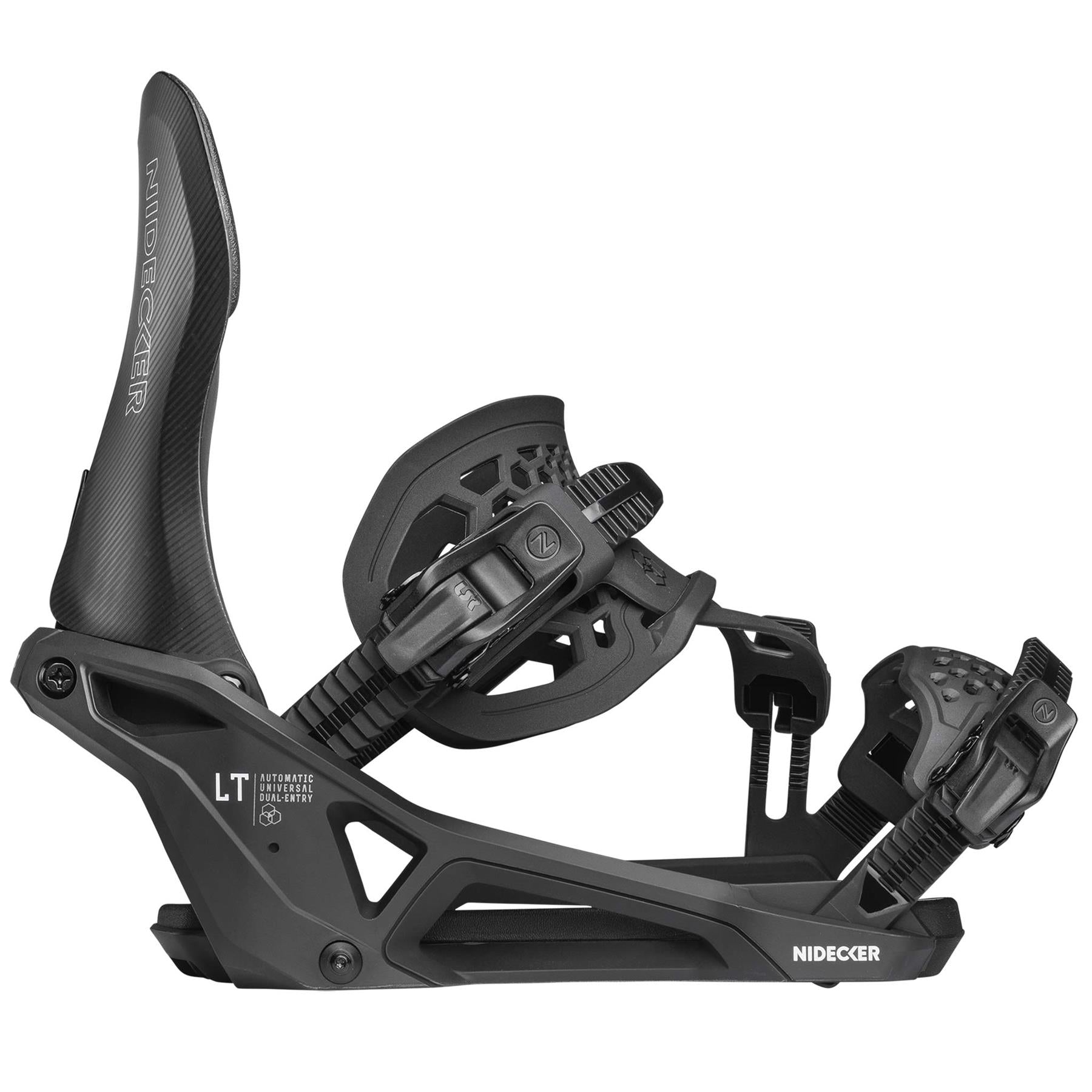 Nidecker Supermatic LT Step-In Snowboard Bindings Black 2026