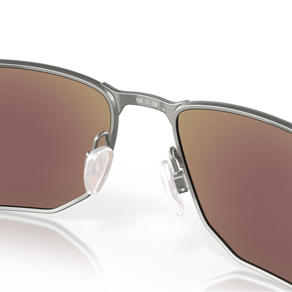 Oakley Ejector Sunglasses Satin Chrome - Prizm Sapphire Lens