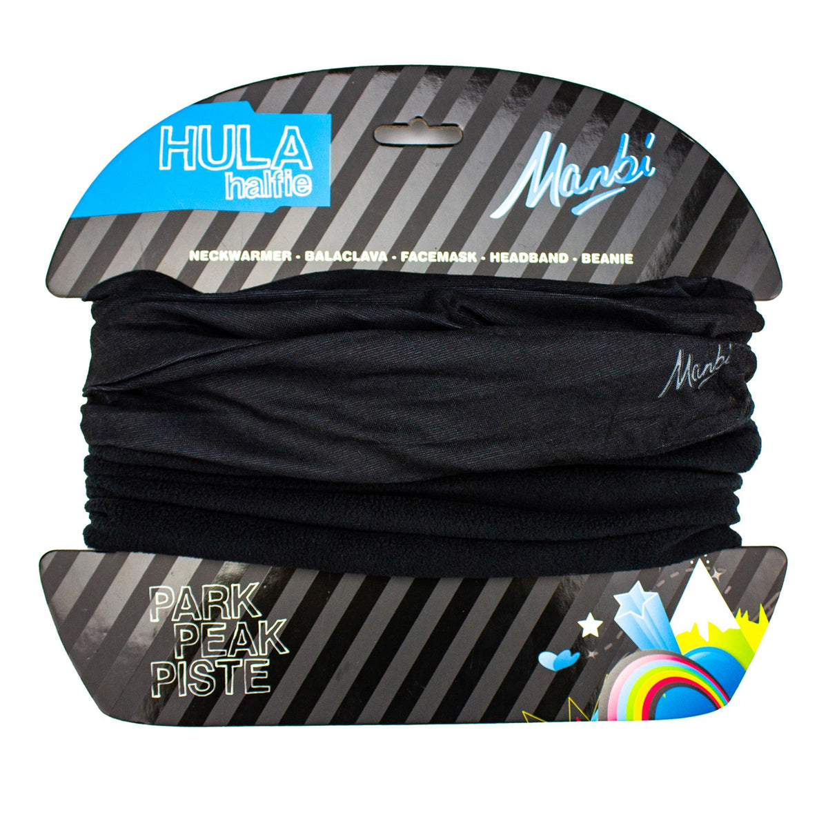 Manbi Hula Halfie Neckwarmer Plain Black