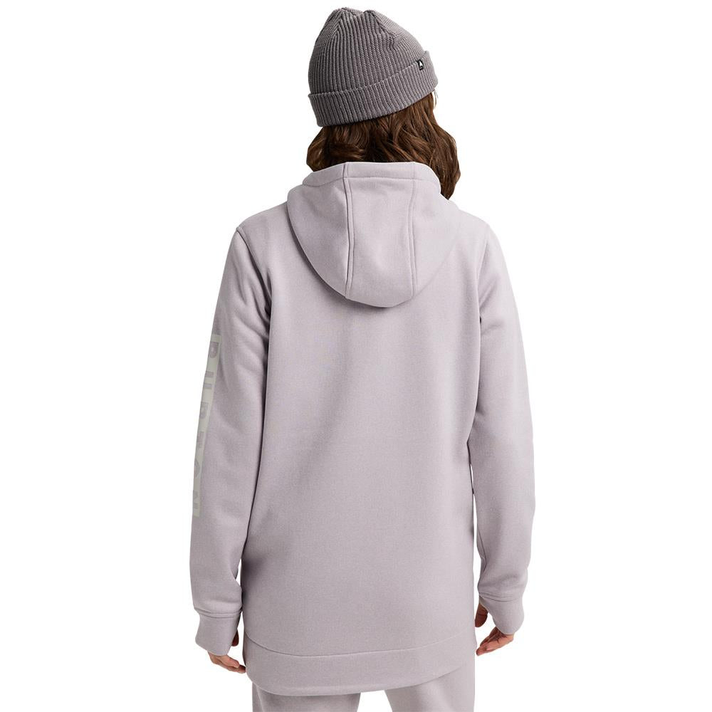 Burton Womens Oak Long Pullover Hoodie Washed Lavender Heather