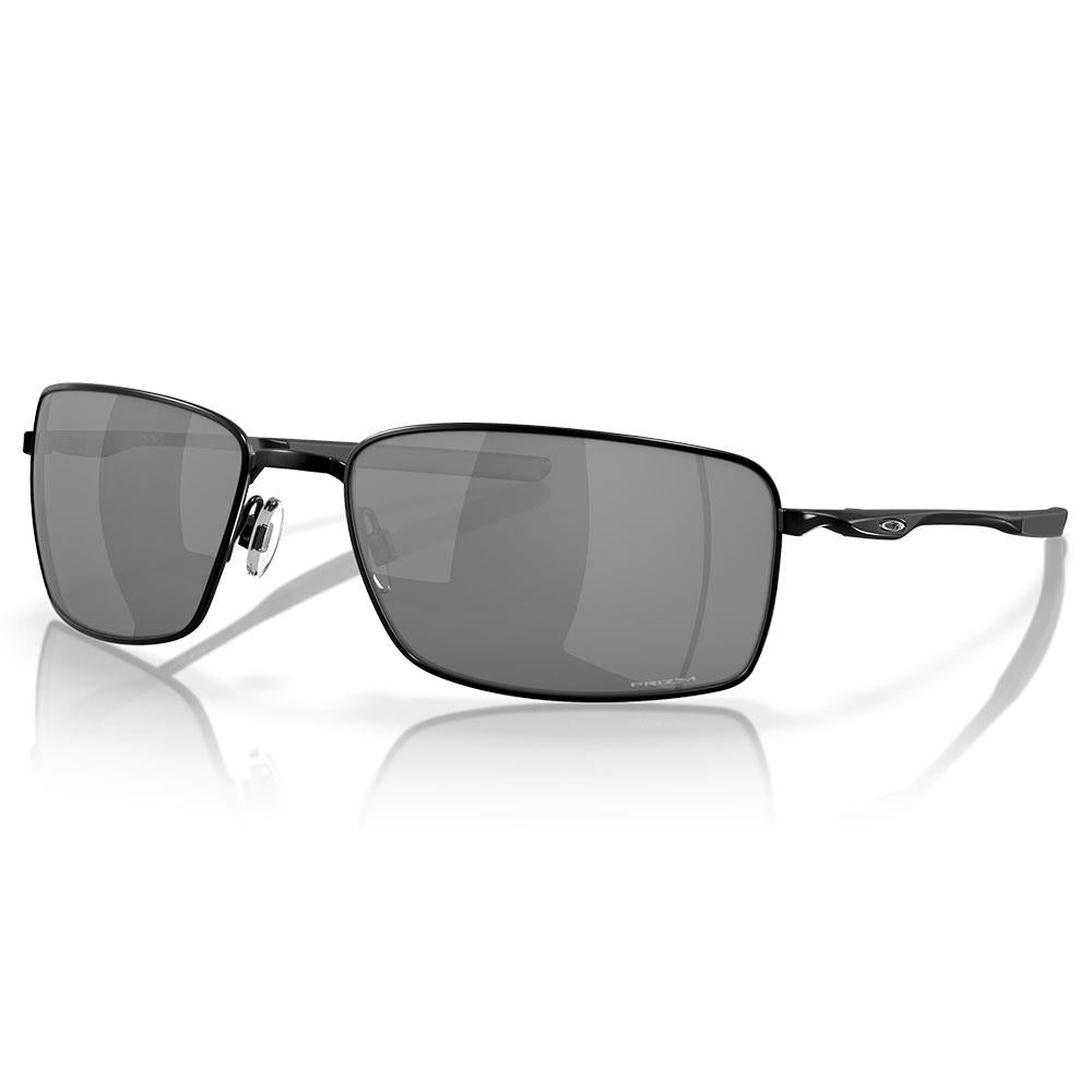 Oakley Square Wire Sunglasses Polished Black - Prizm Black Lens