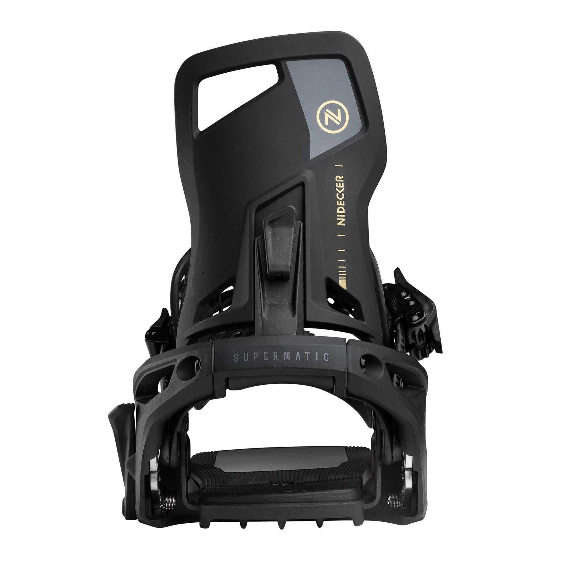 Nidecker Supermatic OG Step-In Snowboard Bindings Black 2026