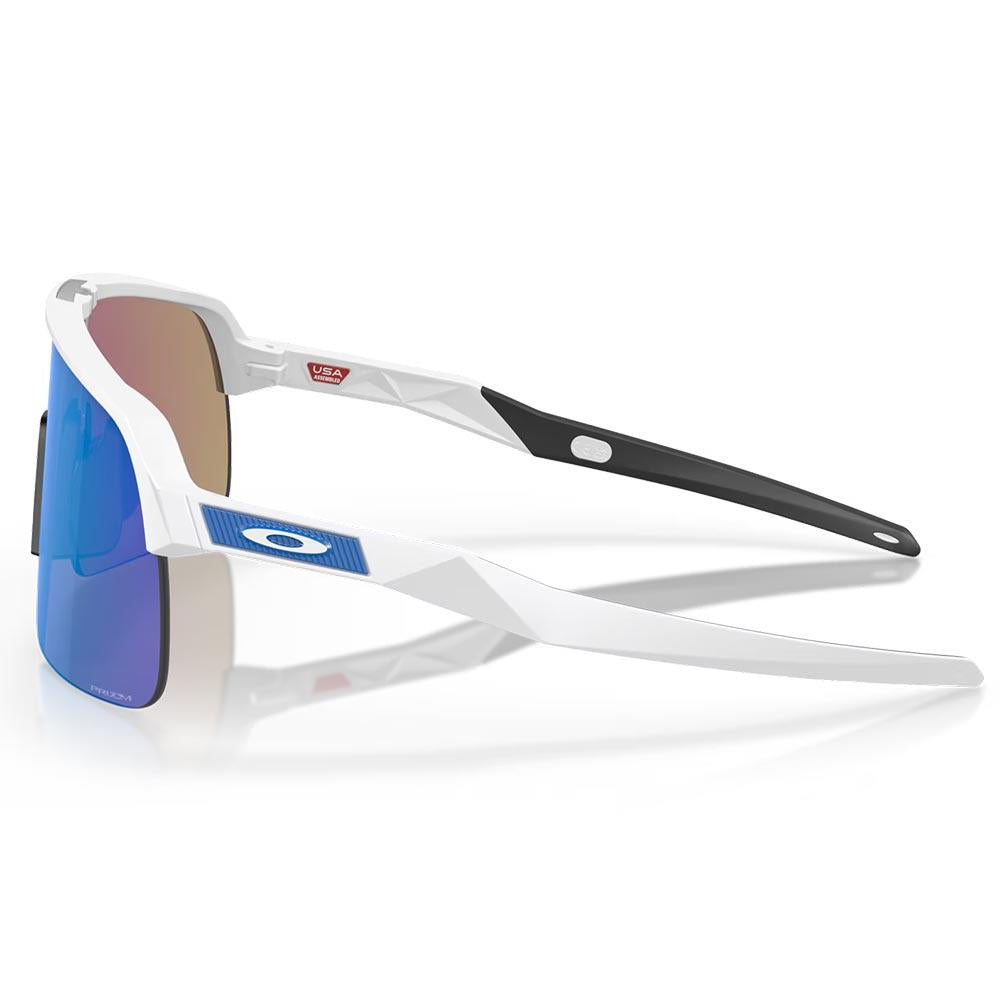 Oakley Sutro Lite Sunglasses Matte White - Prizm Sapphire Lens
