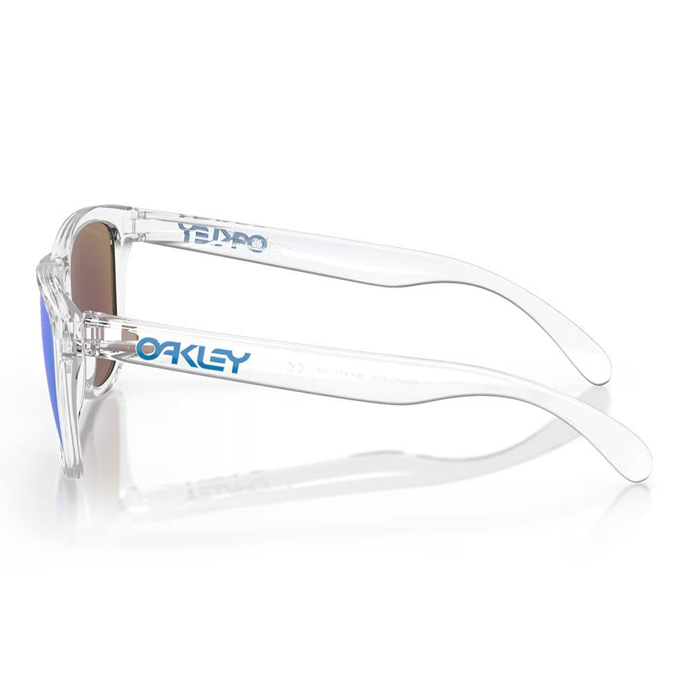 Oakley Frogskins Sunglasses Crystal Clear - Prizm Sapphire Iridium Lens