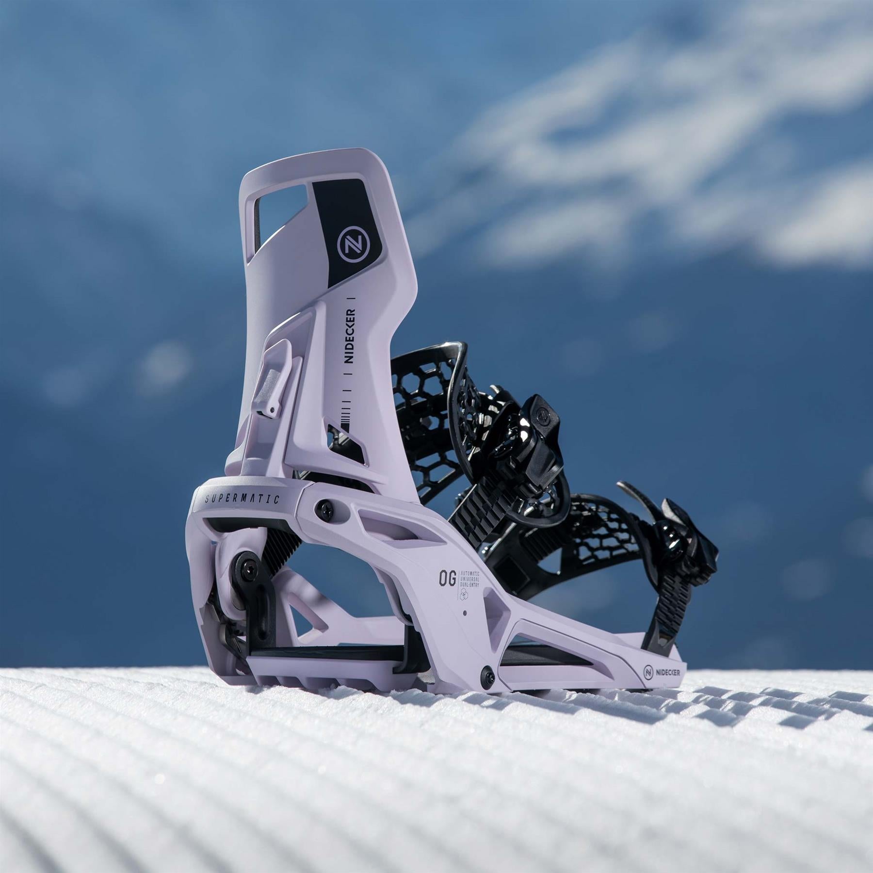 Nidecker Supermatic OG Step-In Snowboard Bindings Heather 2026