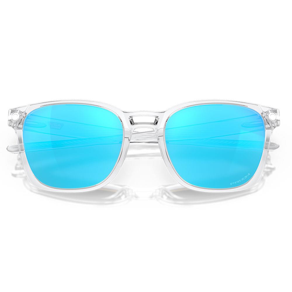 Oakley Ojector Sunglasses Polished Clear - Prizm Sapphire Lens