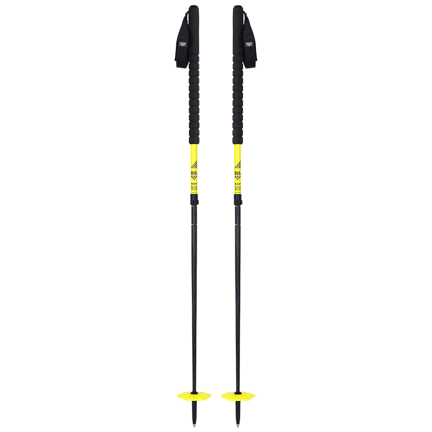 Black Crows Duos Freebird Adjustable Ski Touring Poles Black/Yellow