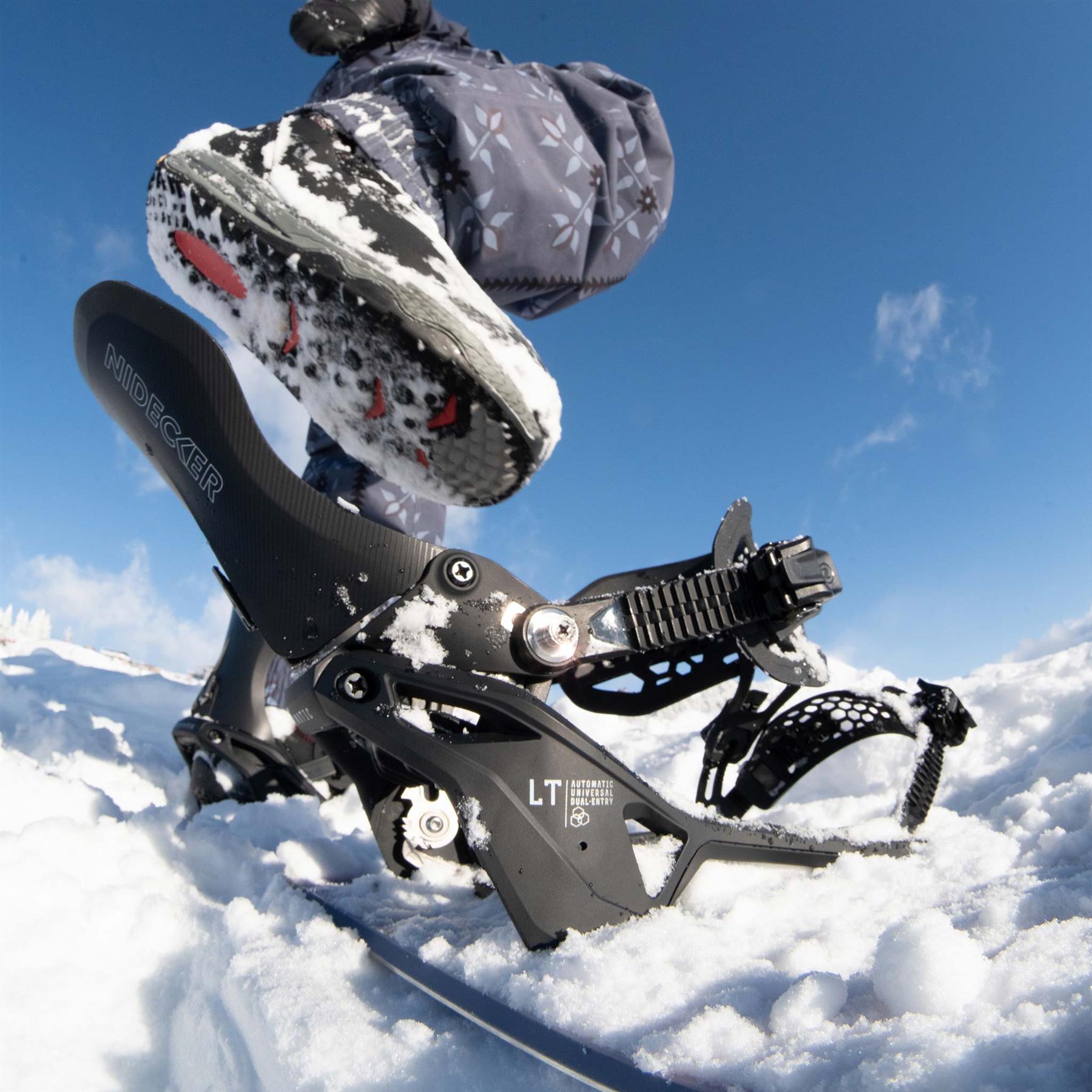 Nidecker Supermatic LT Step-In Snowboard Bindings Black 2026