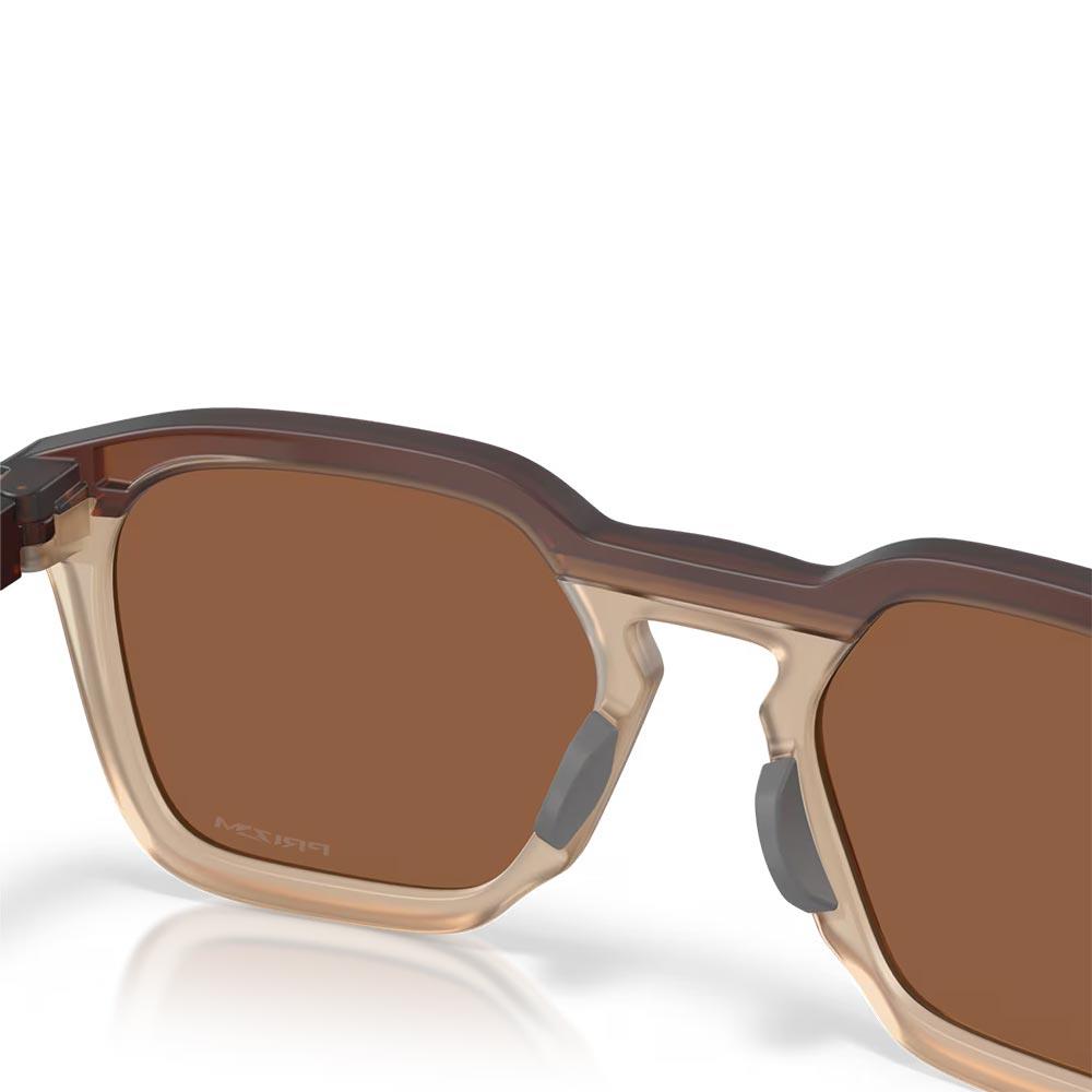 Oakley HSTN SQ Sunglasses Matte Rootbeer - Prizm Tungsten Lens