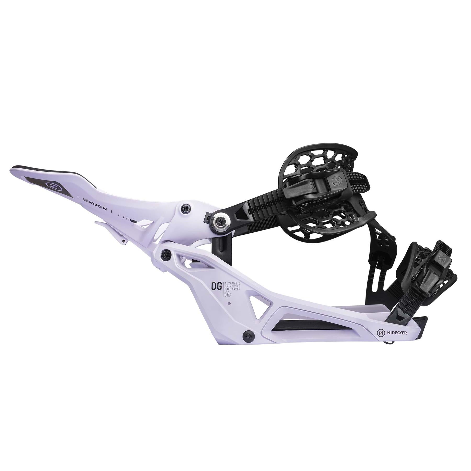 Nidecker Supermatic OG Step-In Snowboard Bindings Heather 2026