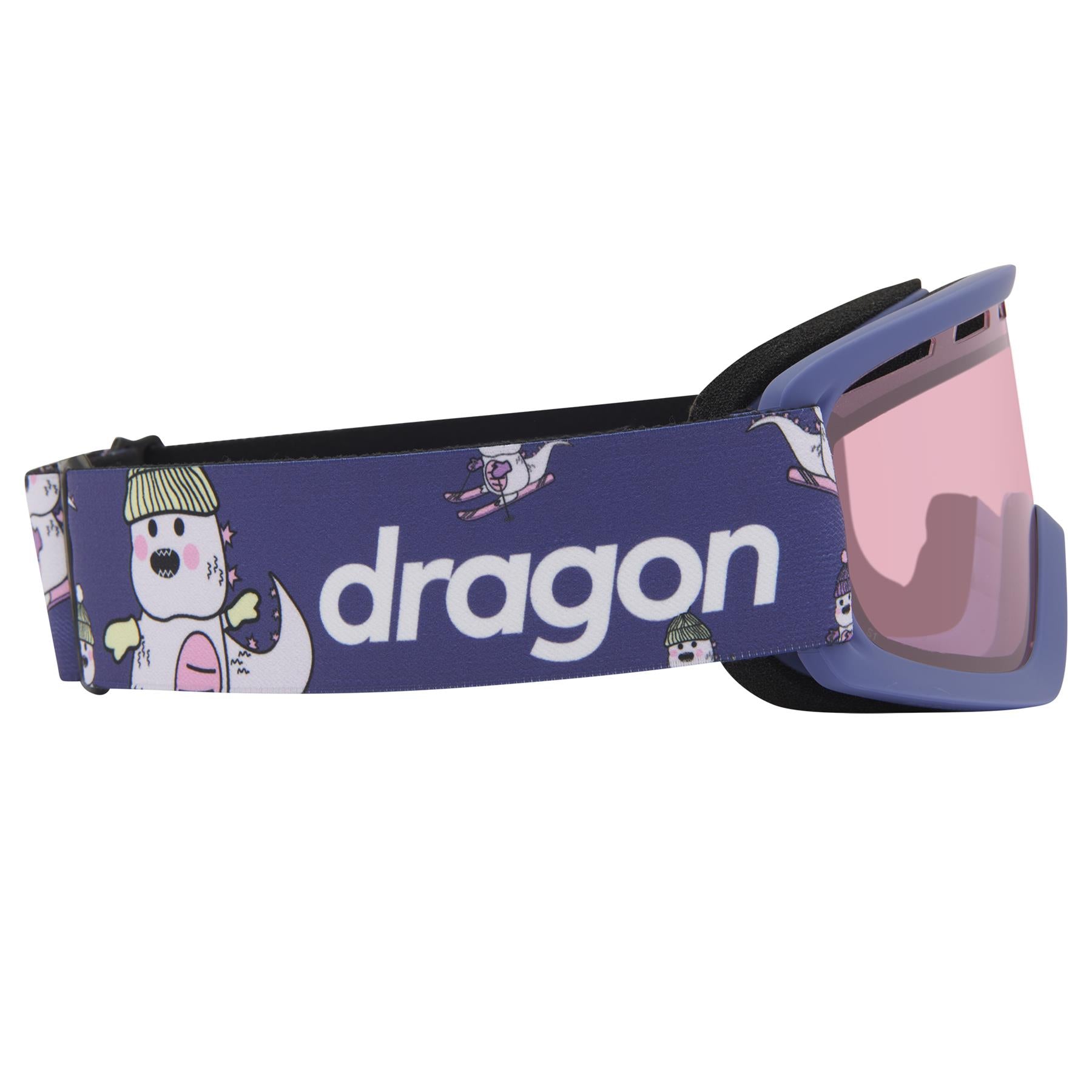 Dragon Lil D Kids Goggles Lil Kaiju Purple - LL Light Rose Lens