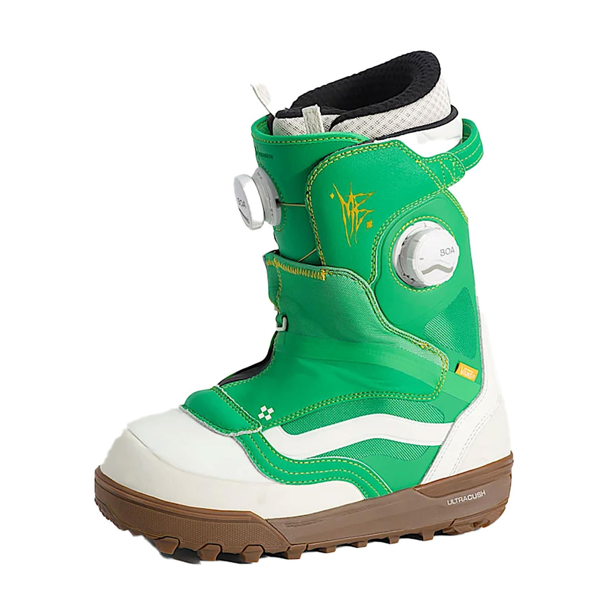 Vans The Progress x Mia Brookes Womens Snowboard Boots Green/Yellow 2027