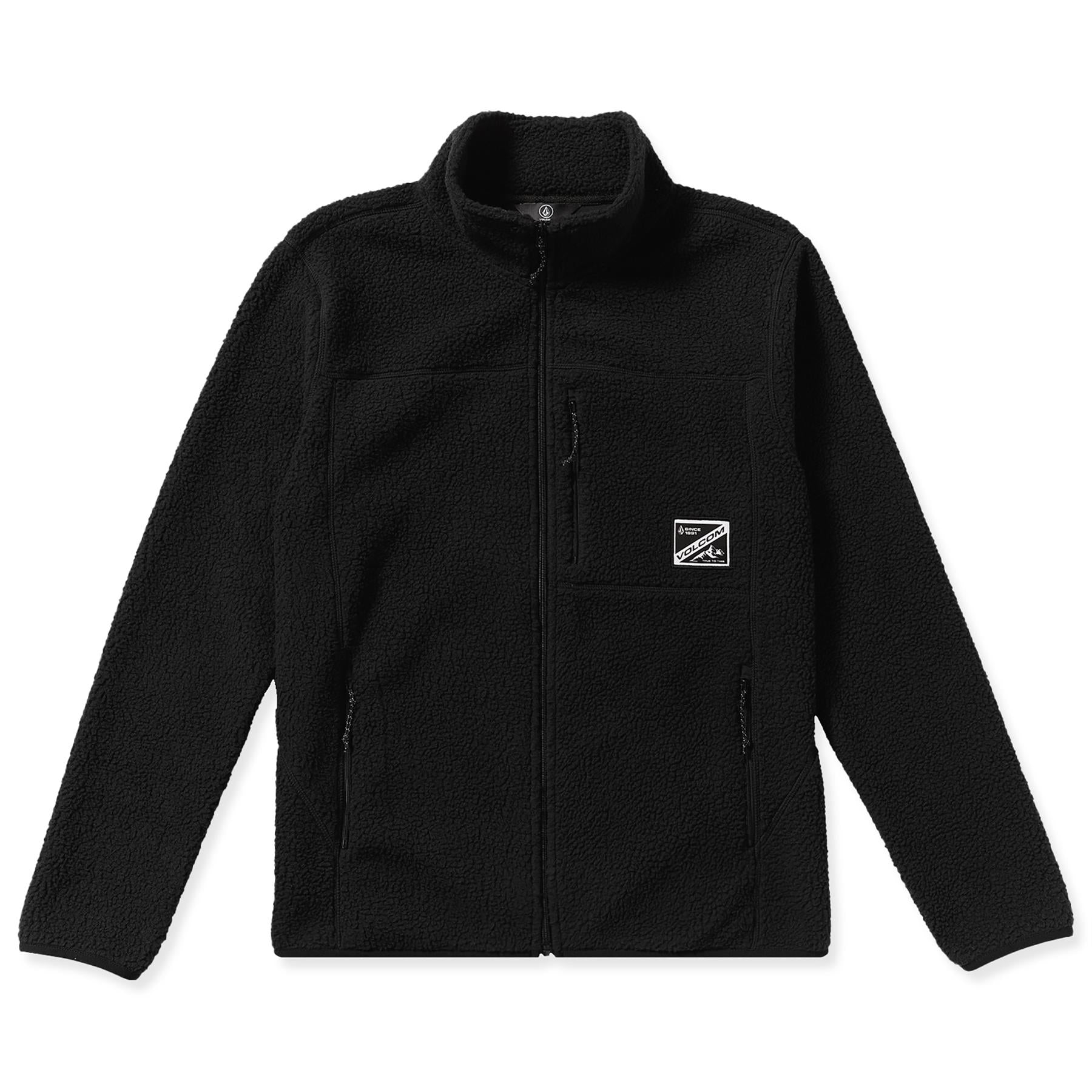 Volcom Nelson Sherpa Full Zip Mens Fleece Black
