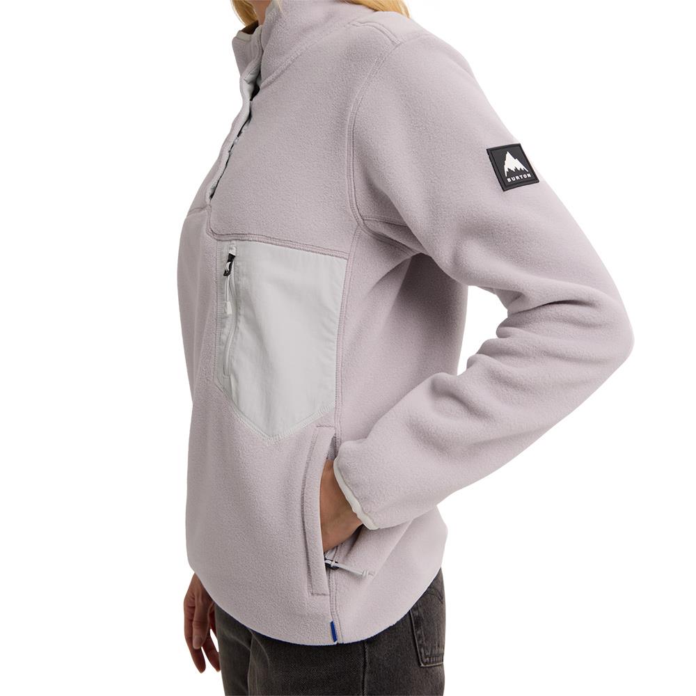 Burton Womens Cinder Pullover Fleece Washed Lavender