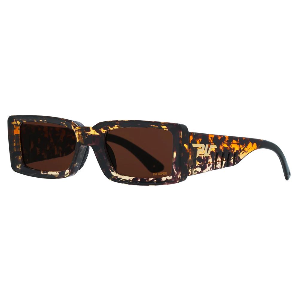Pit Viper The Desert Tortoise Low Bones Sunglasses - Brown Lens