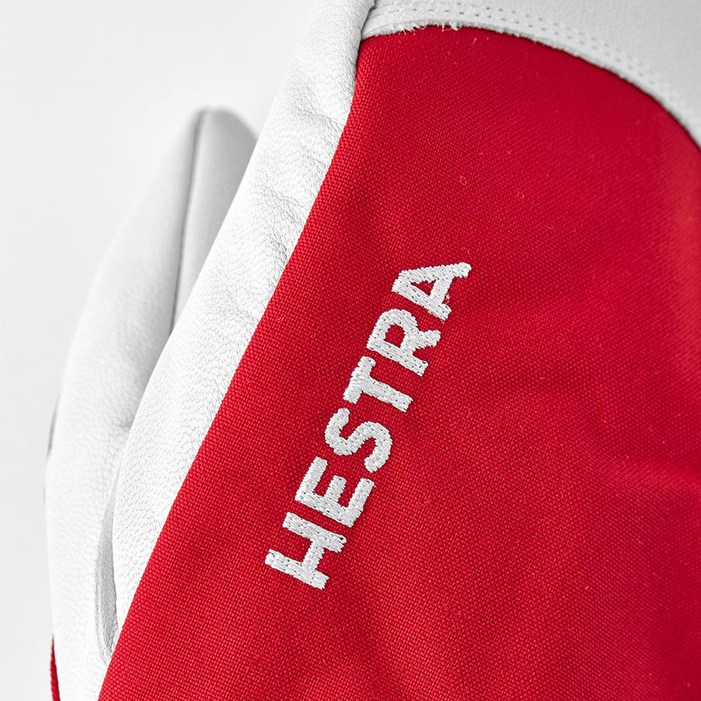 Hestra Army Leather Heli Ski Mitts Red