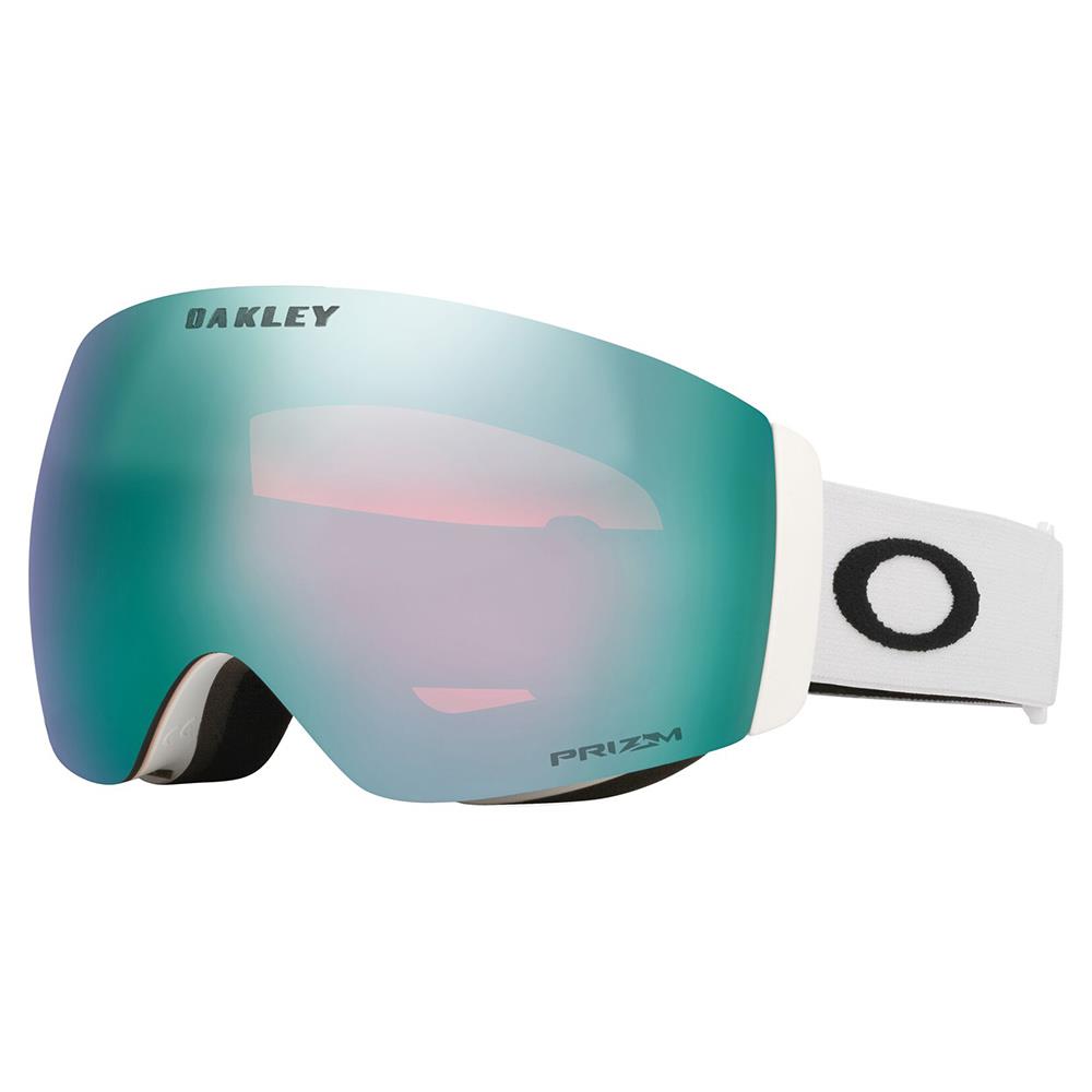 Oakley Flight Deck Pro M Goggles Matte White - Prizm Sapphire + Prizm Iced Lens