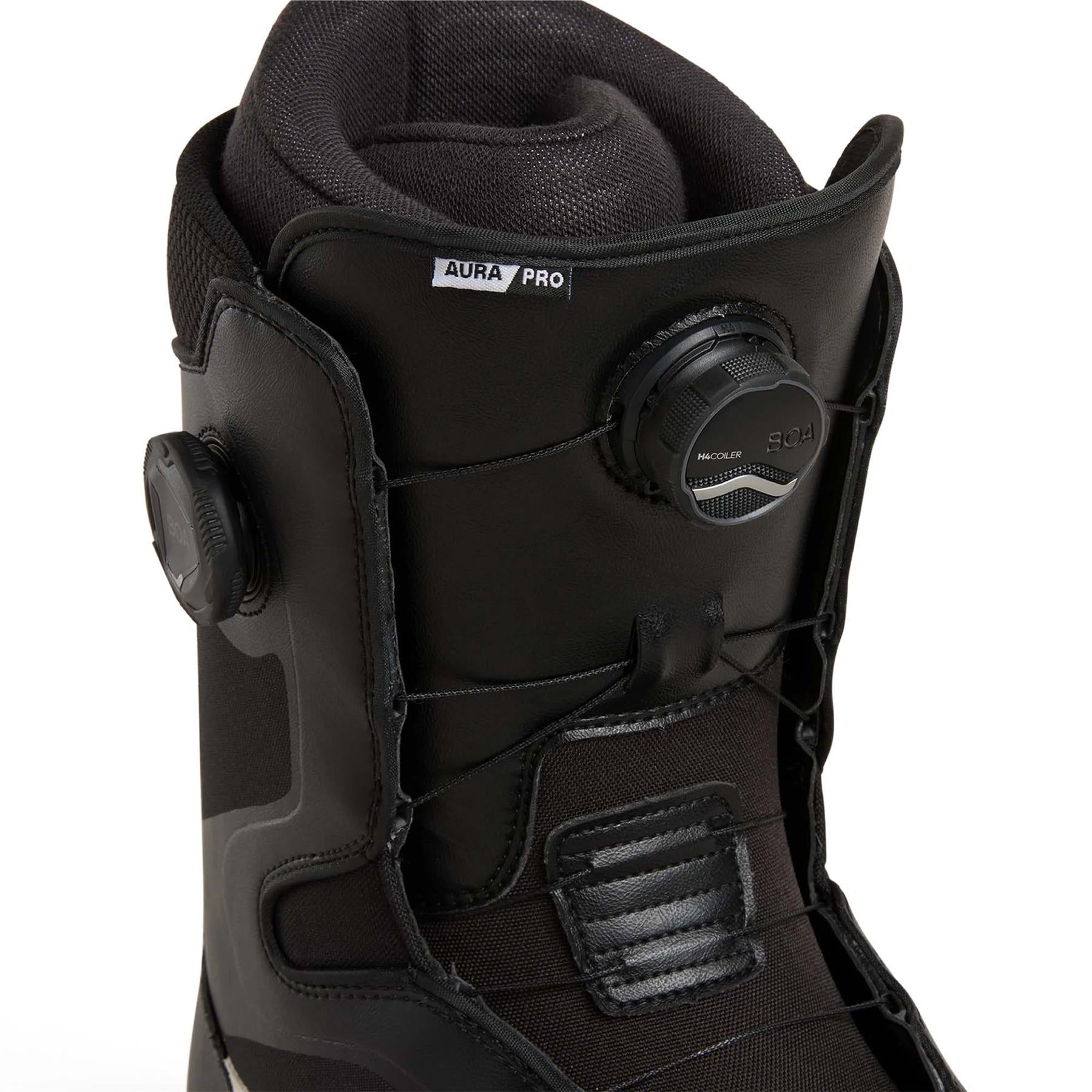 Vans Aura Pro BOA Mens Snowboard Boots Black/White 2026