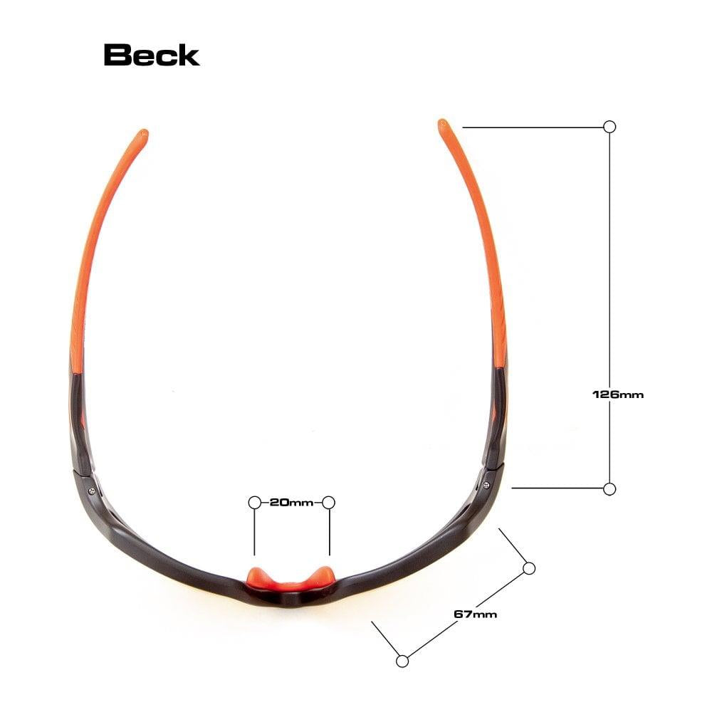 Bloc Beck Sunglasses Matt Black - Red Mirror Lens
