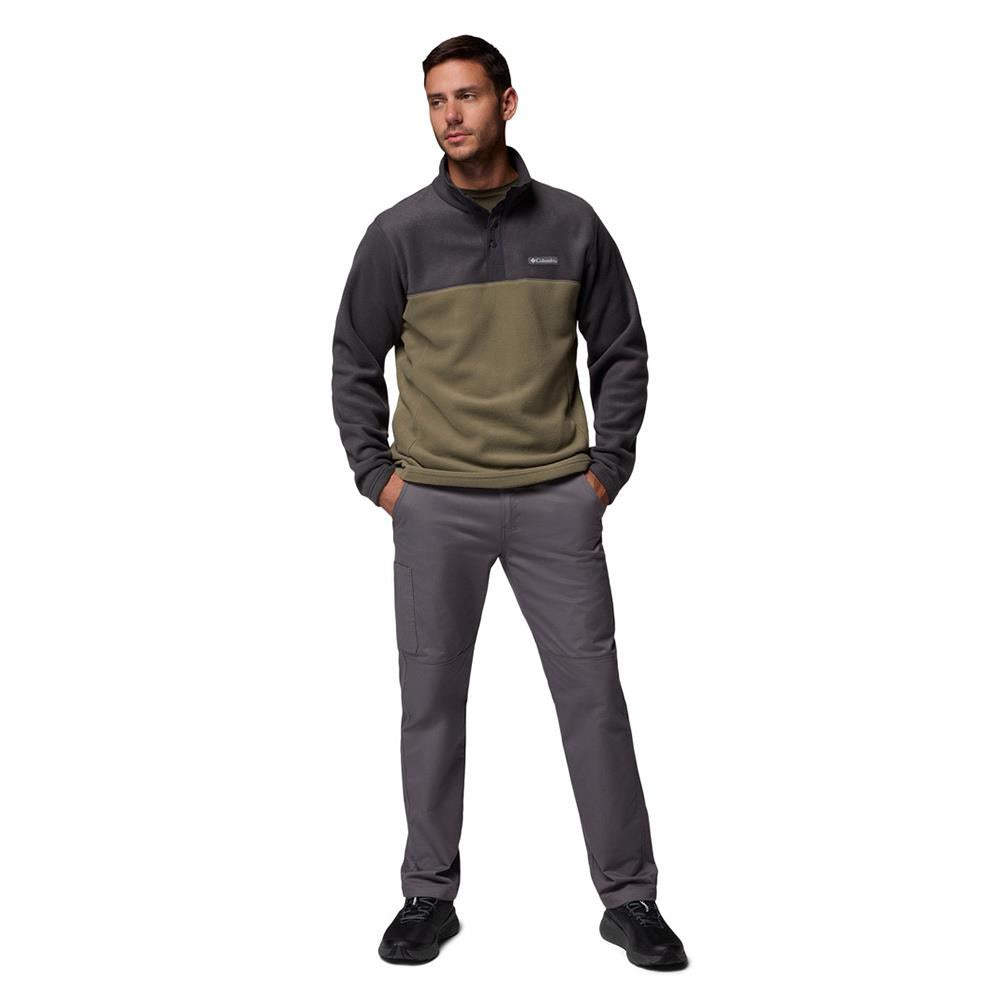 Columbia Steens Mountain II Half Snap PO Mens Fleece Stone Green / Shark