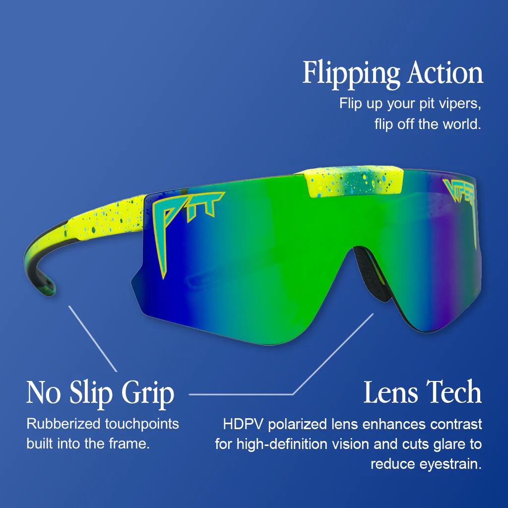 Pit Viper The Merika Flip-Offs 2.0 Sunglasses - HDPV Polarized Blue Lens - Regular