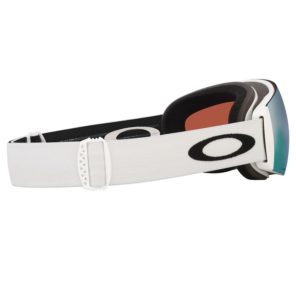 Oakley Flight Deck Pro M Goggles Matte White - Prizm Sapphire + Prizm Iced Lens