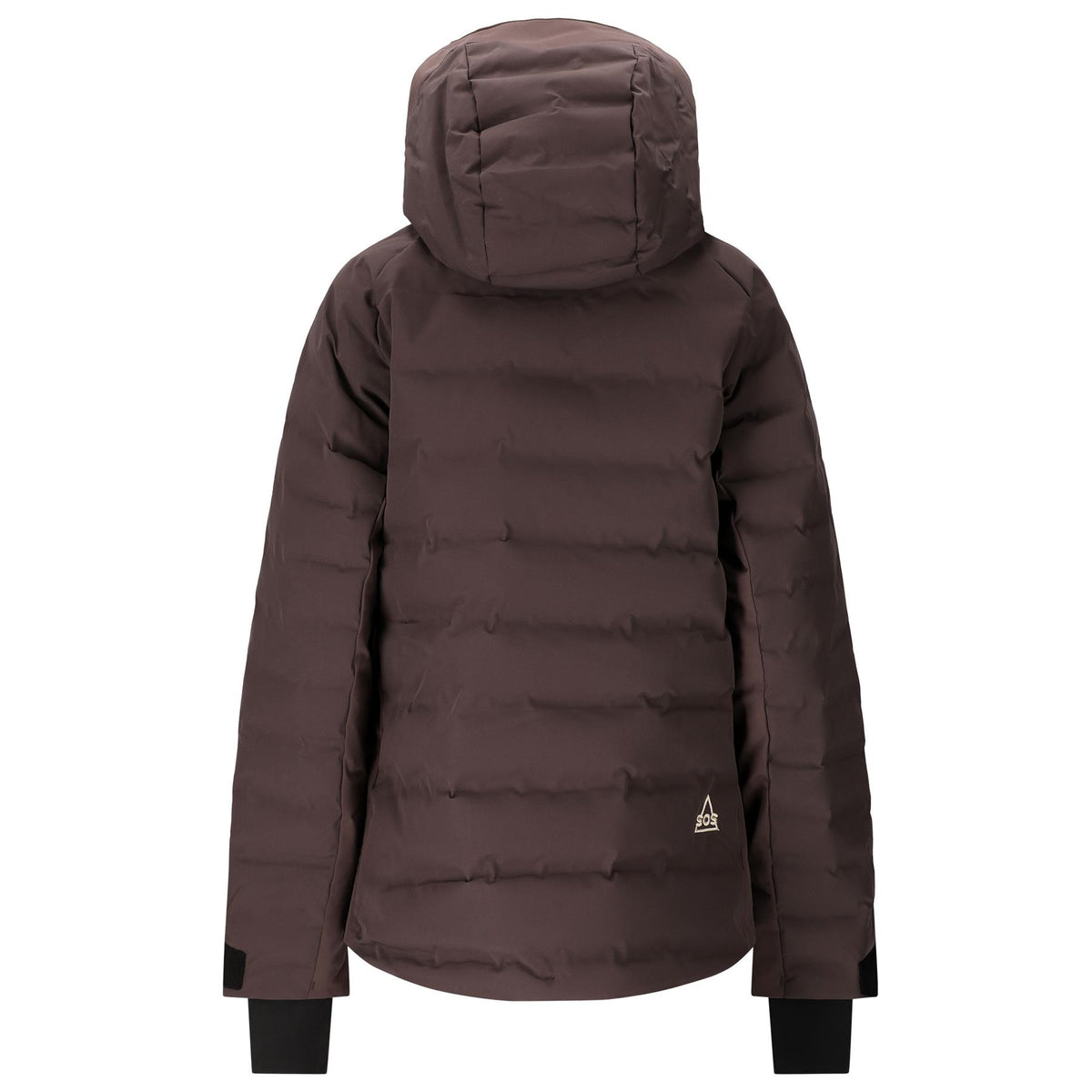 SOS Patrol Womens Ski Puffer Jacket Shale Mud
